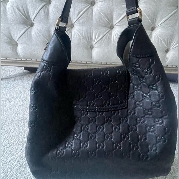 Gucci Emily Guccissima Large Hobo Handbag Black - Picture 4 of 5